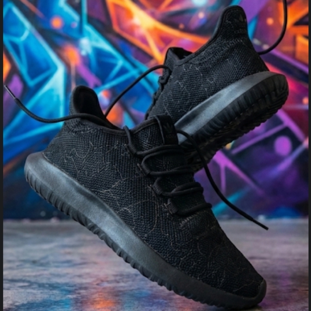 Adidas Black Sneakers Size 9.5